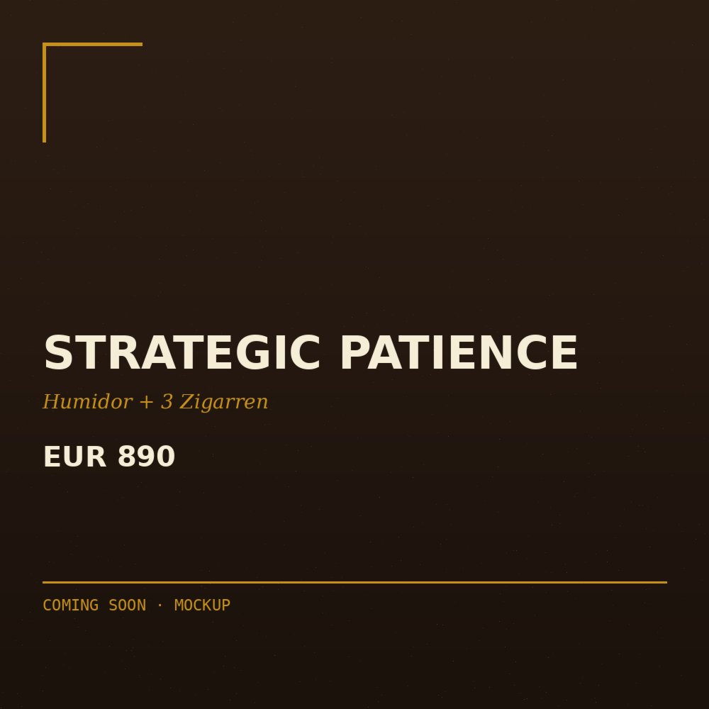 Strategic Patience Cigar Box