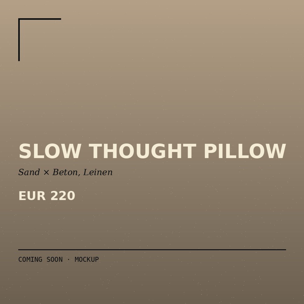 Slow Thought Pillow